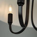 Rhythm LED 15.7 inch Black Semi-Flush Mount Ceiling Light