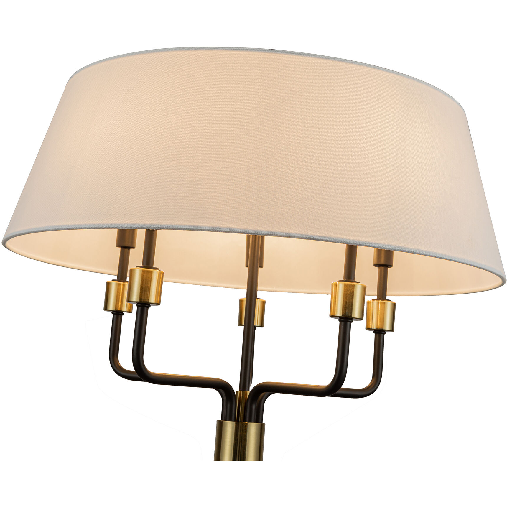 Providence 5 Light 24 inch Black and Brushed Brass Pendant Ceiling Light