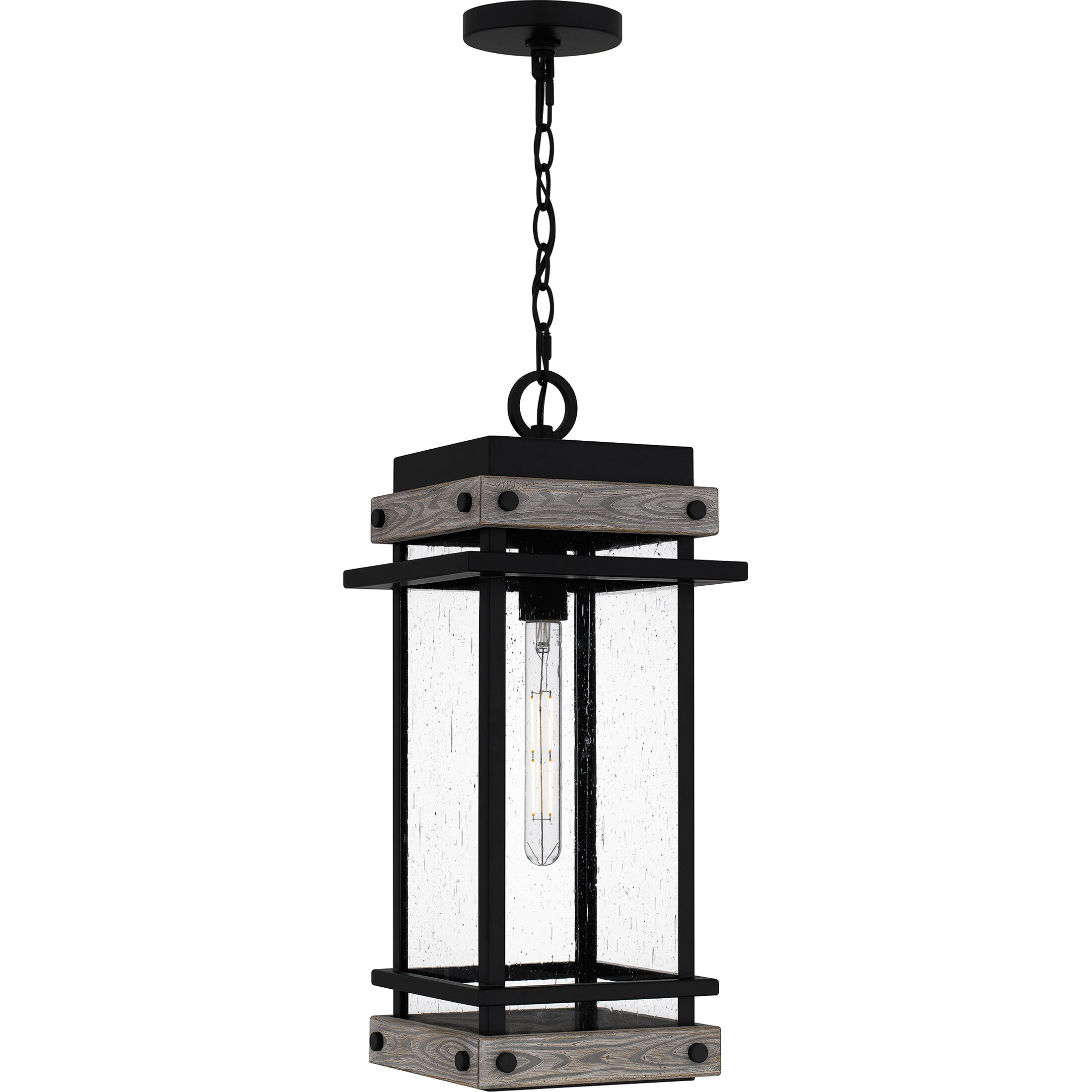 Strader 1 Light 9.5 inch Matte Black Mini Pendant Ceiling Light, Small