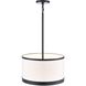 High Street 3 Light 12.01 inch Black Pendant Ceiling Light