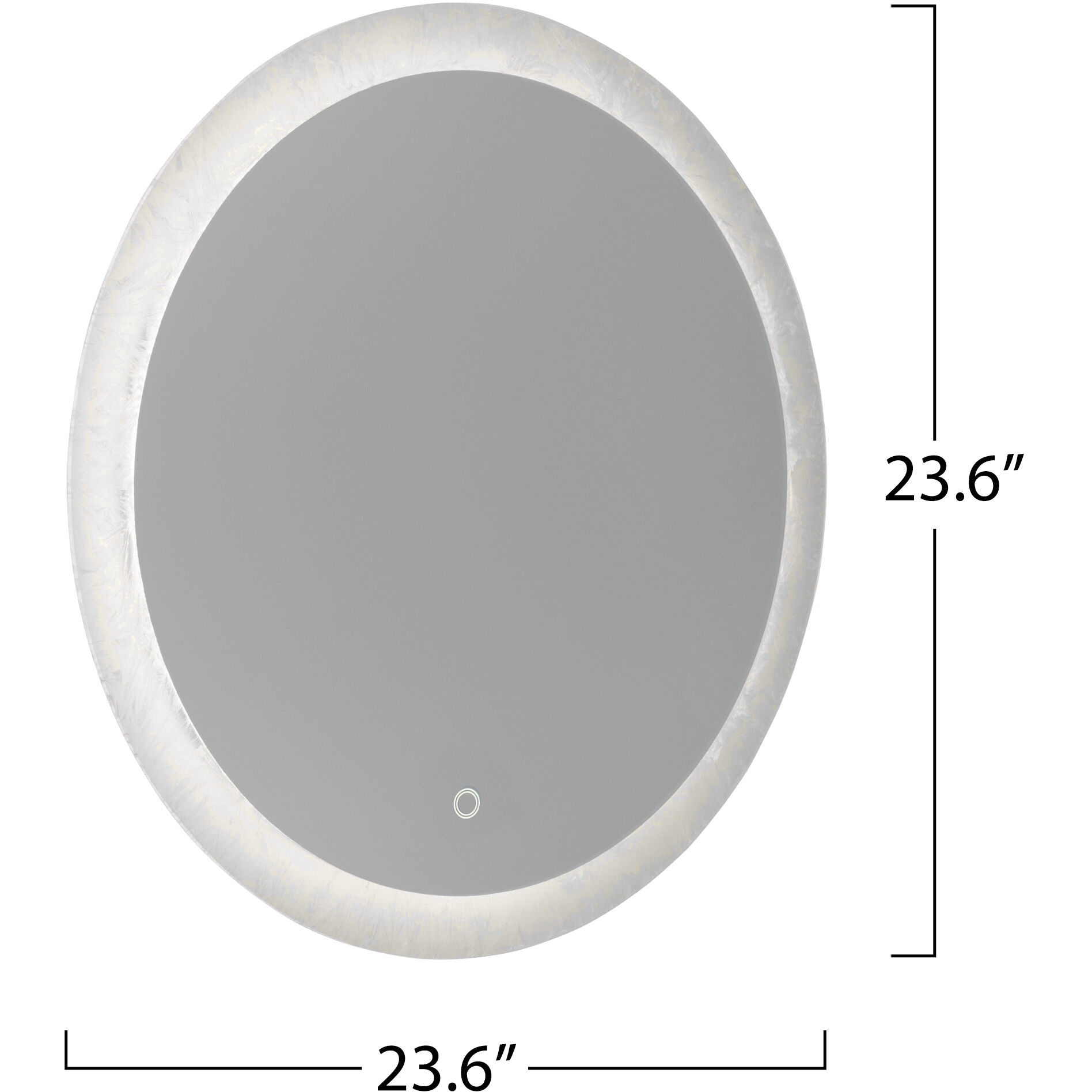 Reflections 23.6 X 23.6 inch Frost LED Mirror