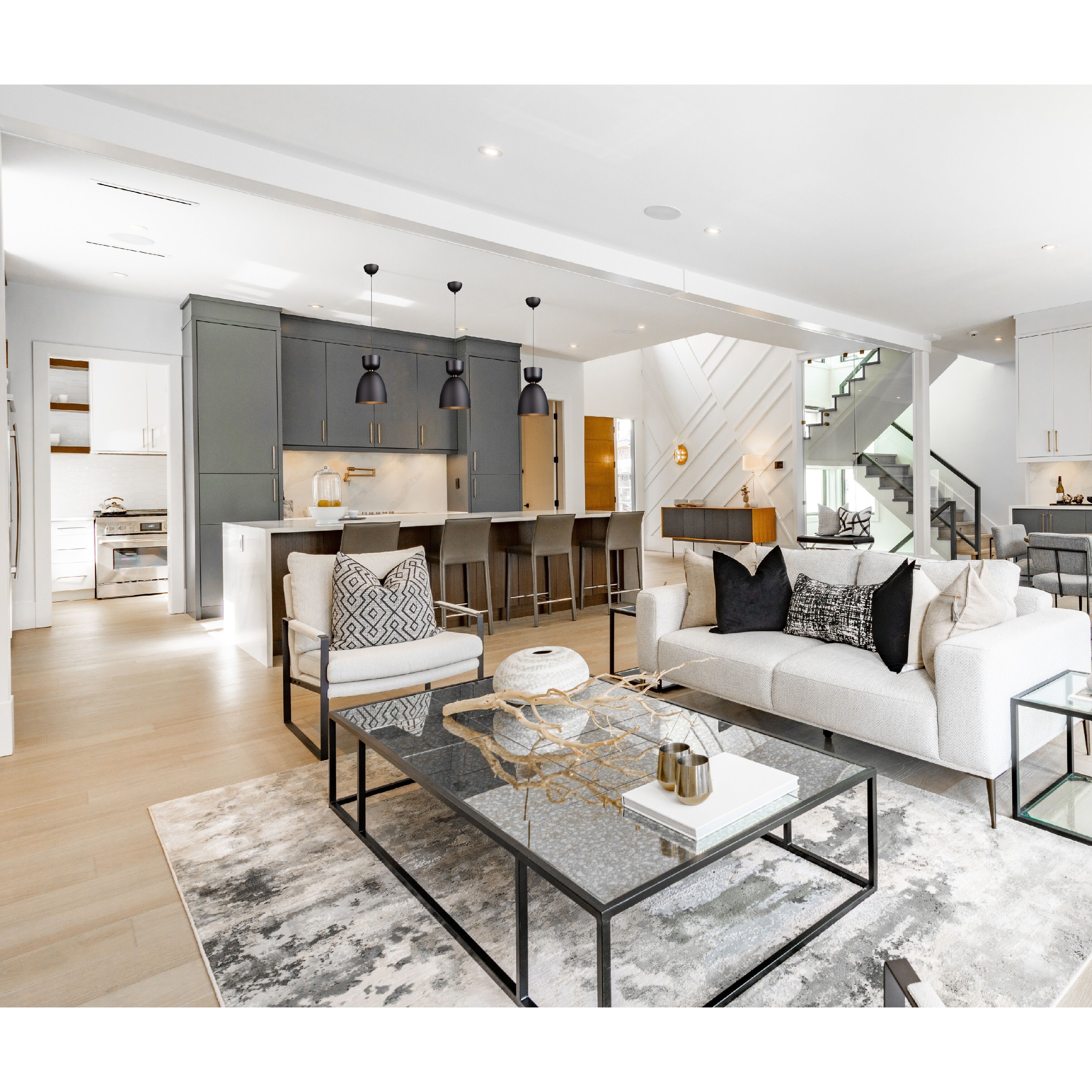 Tempo LED 9 inch Matte Black and Brass Pendant Ceiling Light