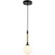 Capilano LED 5.9 inch Black Pendant Ceiling Light