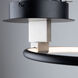 Halo LED 15 inch Black Semi-Flush Mount Ceiling Light