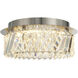 Alya LED 11.81 inch Polished Nickel Flush Mount Ceiling Light