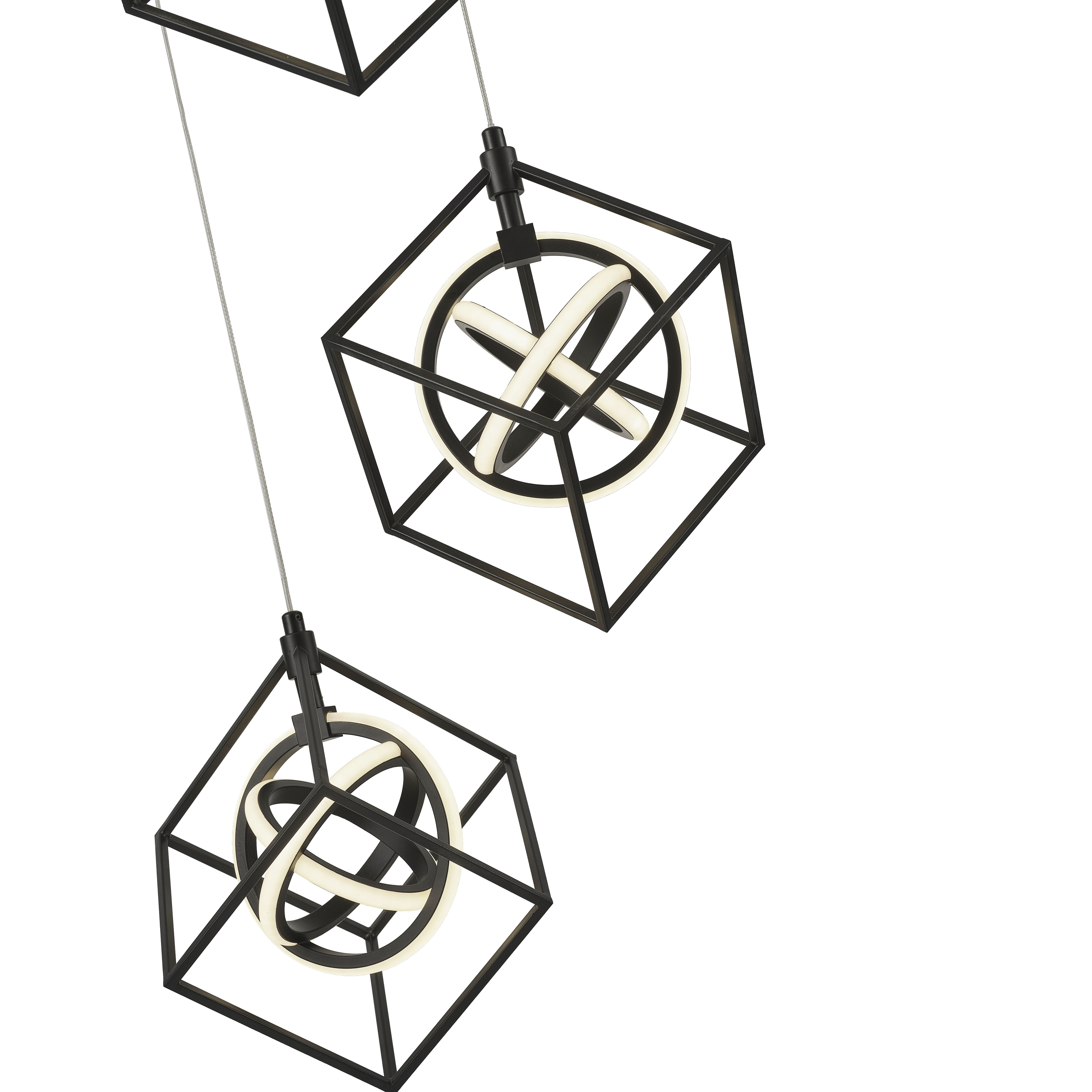 Tulip LED 24 inch Matte Black Pendant Ceiling Light 