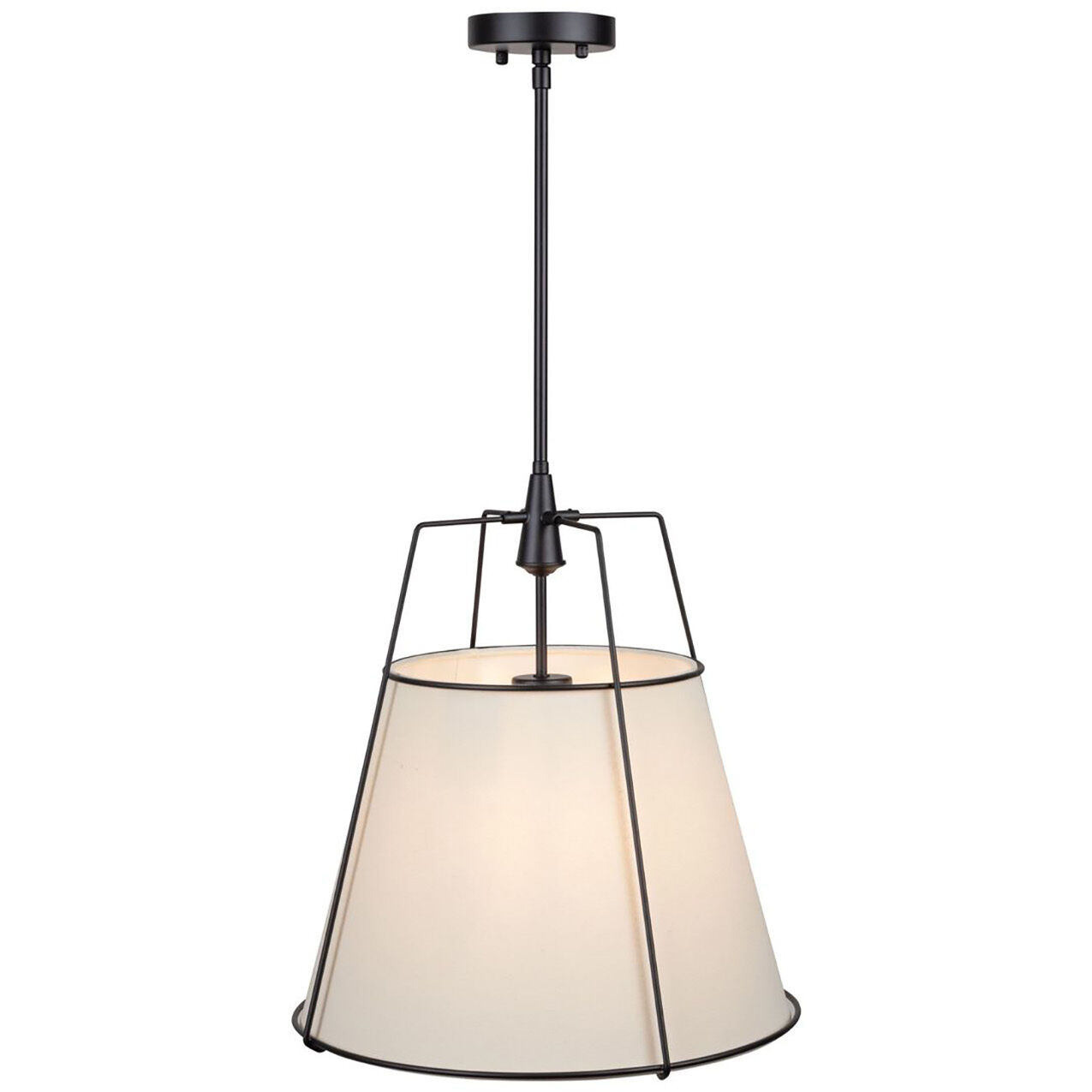Pullman LED 17 inch Black Pendant Ceiling Light