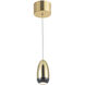 Royal Pearl LED 13.2 inch Gold Leaf Pendant Ceiling Light