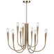 Bronte LED 25.25 inch Brass Chandelier Ceiling Light