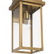 Madrid 1 Light 17.5 inch Weathered Brass Outdoor Wall Sconce