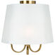 Rhythm LED 15.7 inch Brushed Gold Semi-Flush Mount Ceiling Light