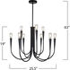Bronte LED 25.25 inch Black Chandelier Ceiling Light