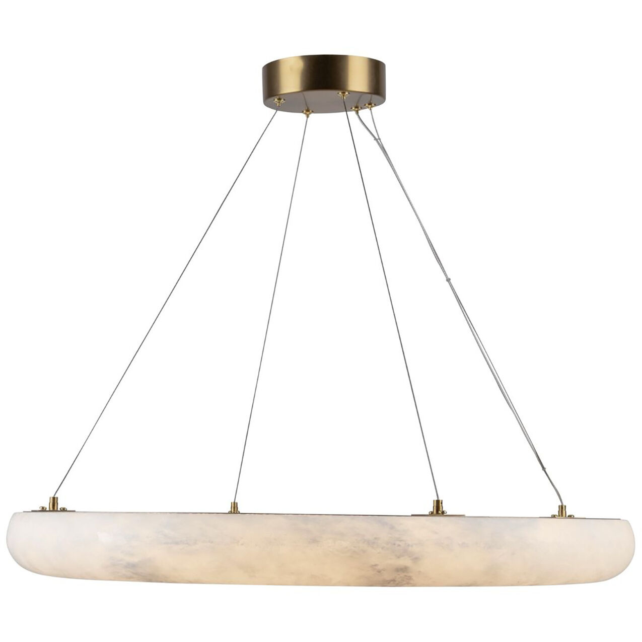 Camila LED 27 inch Brushed Brass Chandelier Ceiling Light