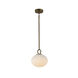Velora LED 9 inch Legacy Brass Pendant Ceiling Light