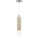 Zara LED 2.76 inch Brushed Nickel Pendant Ceiling Light