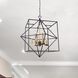 Roxton LED 32 inch Matte Black and Harvest Brass Chandelier Ceiling Light