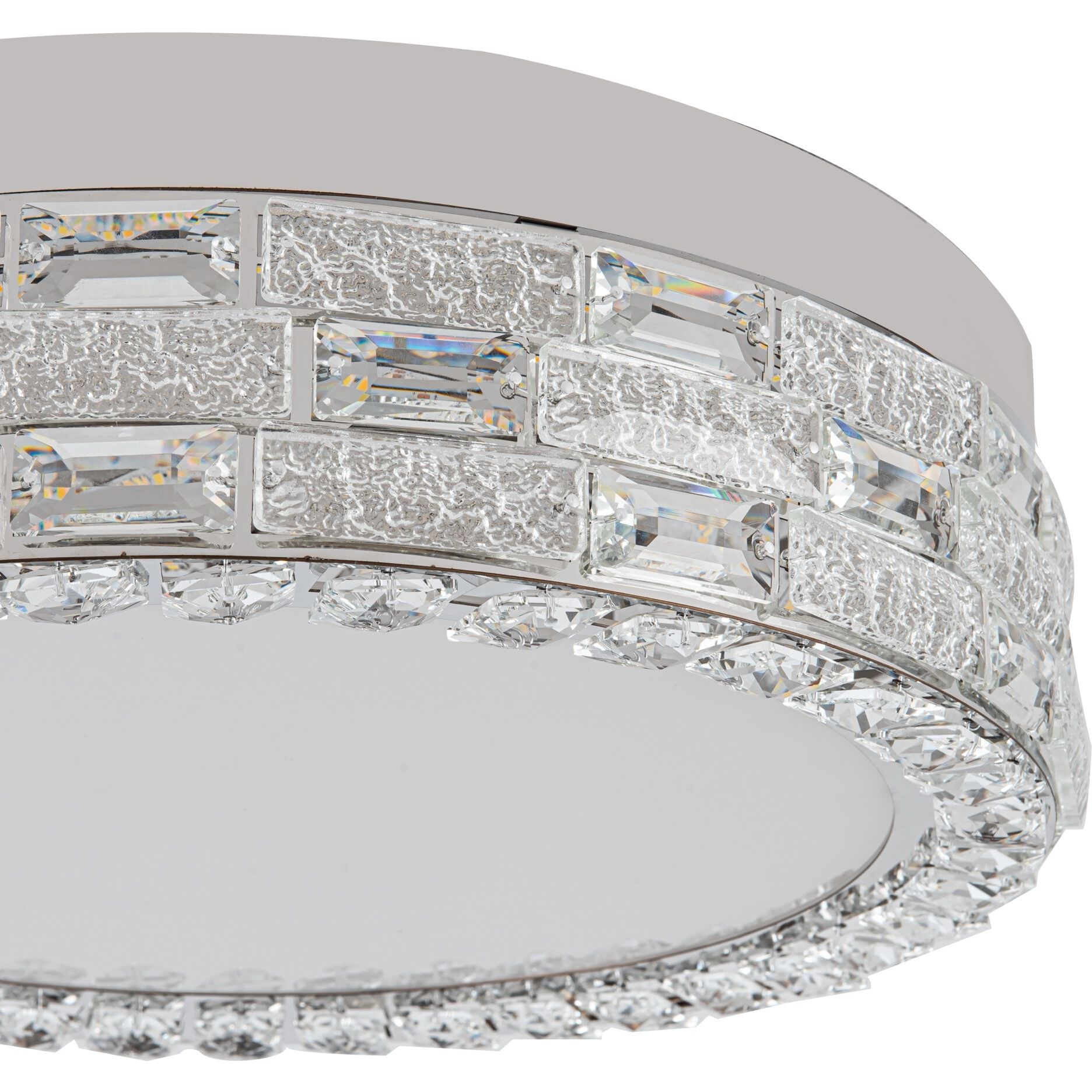Elegance LED 15.75 inch Polished Nickel Flush Mount Ceiling Light