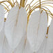 Alessia 24 Light 33.6 inch Brushed Brass and White Chandelier Ceiling Light