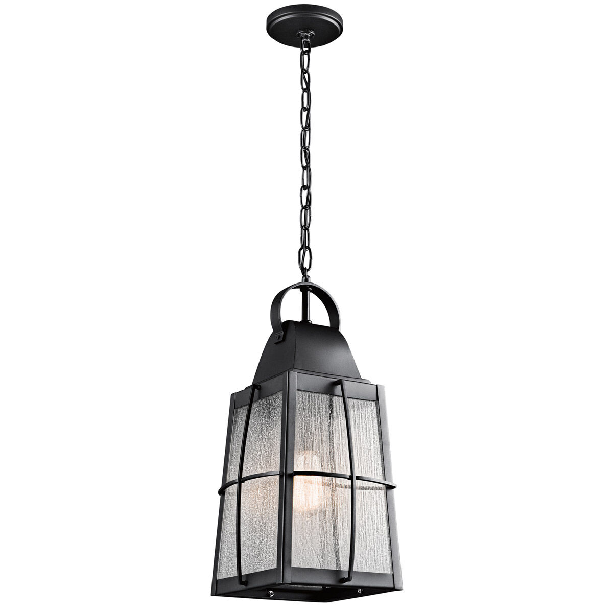 Tolerand 1 Light 9.5 inch Textured Black Outdoor Hanging Pendant
