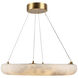 Camila LED 19 inch Brushed Brass Chandelier Ceiling Light