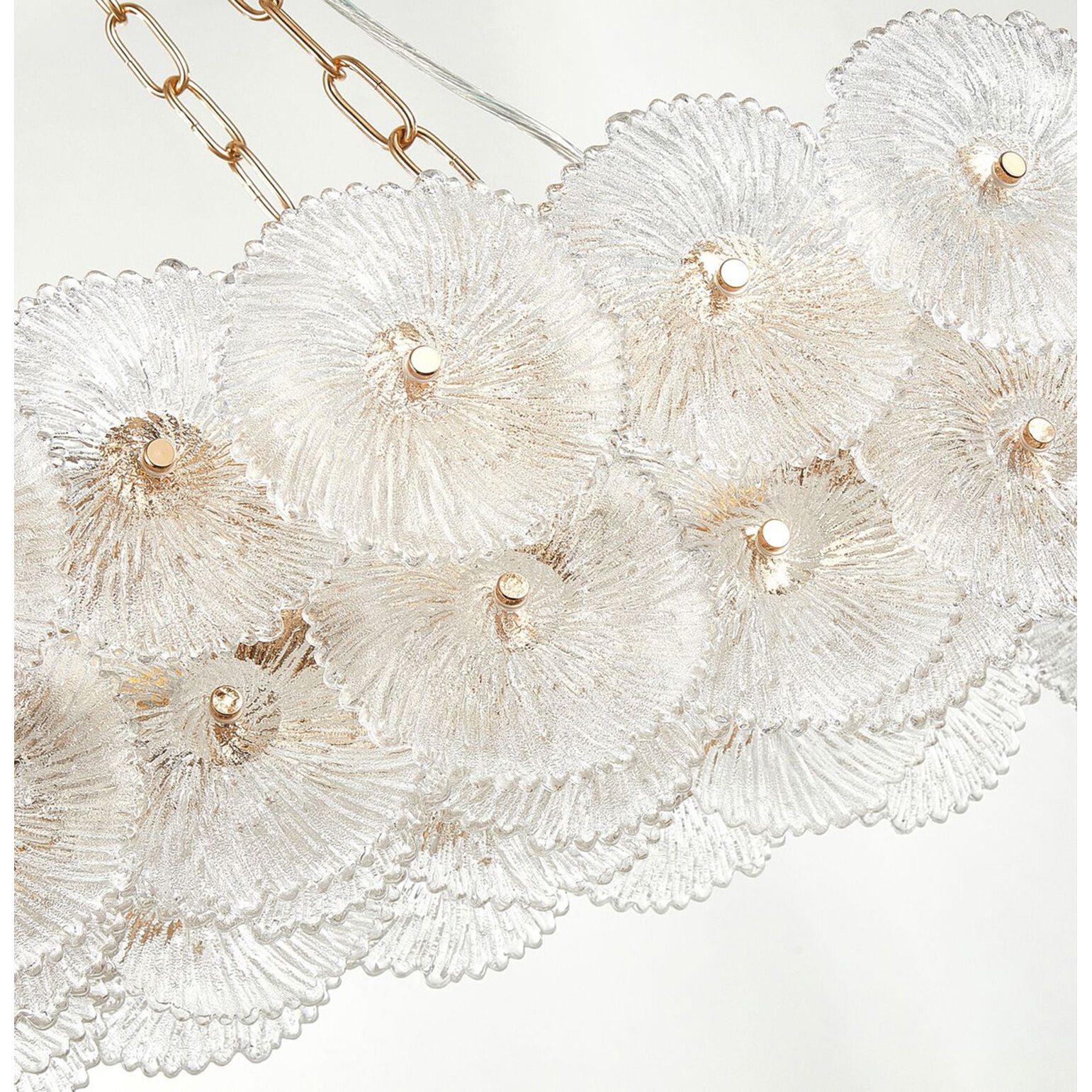 Bloom LED 47.25 inch Brass Chandelier Ceiling Light