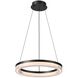 Ari LED 15.8 inch Black Pendant Ceiling Light