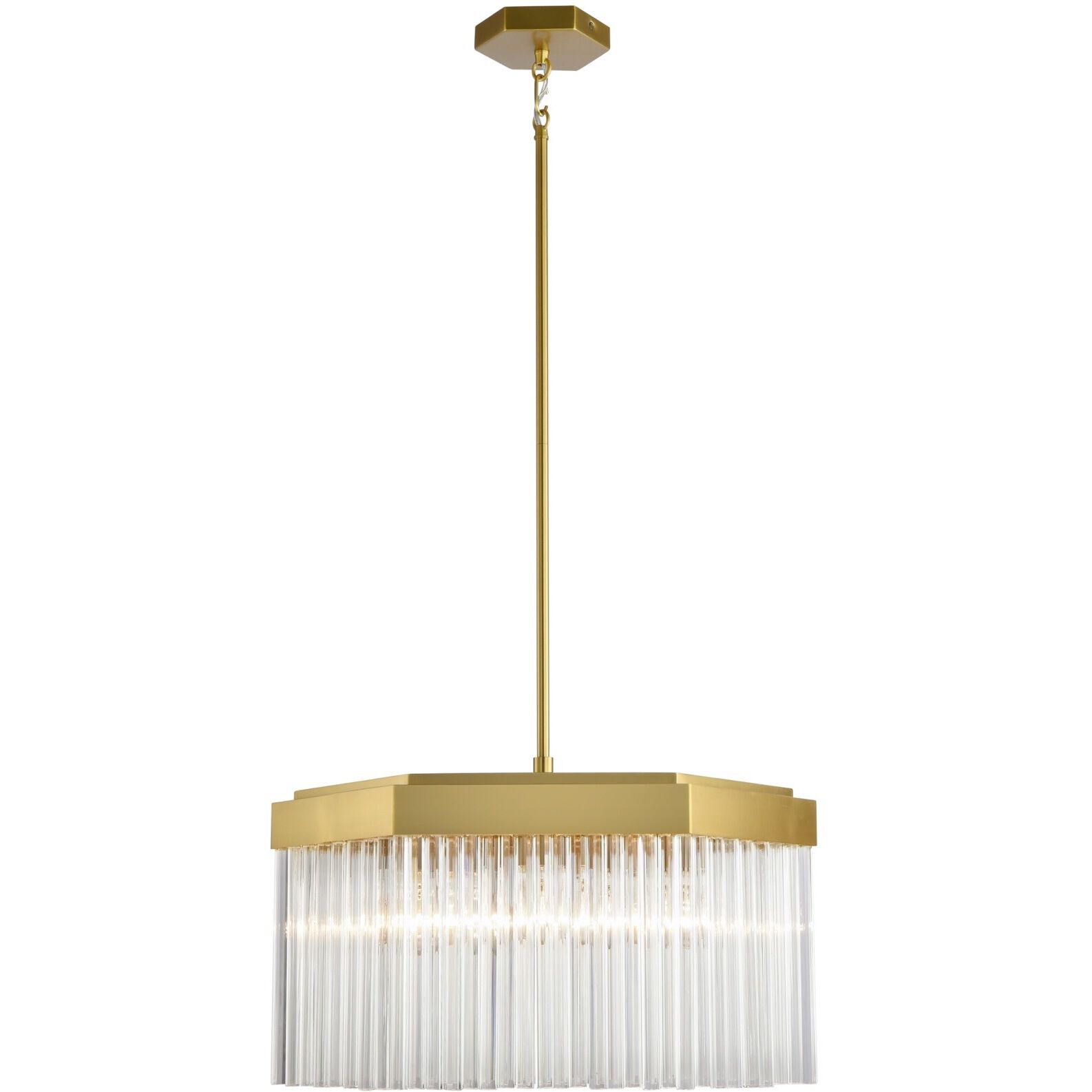 Emma 7 Light 20.9 inch Brushed Brass Chandelier Ceiling Light