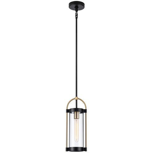 Bonita LED 3.9 inch Black and Brushed Brass Down Pendants Ceiling Light