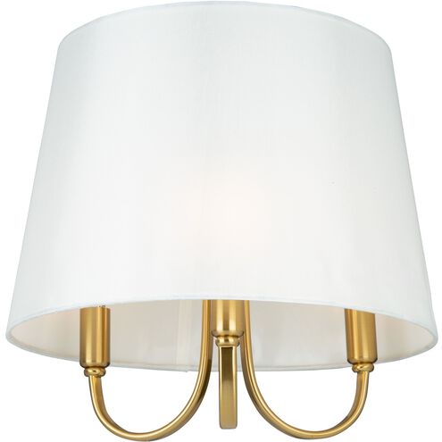 Rhythm LED 15.7 inch Brushed Gold Semi-Flush Mount Ceiling Light