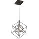 Artistry LED 9.75 inch Matte Black and Polished Nickel Pendant Ceiling Light