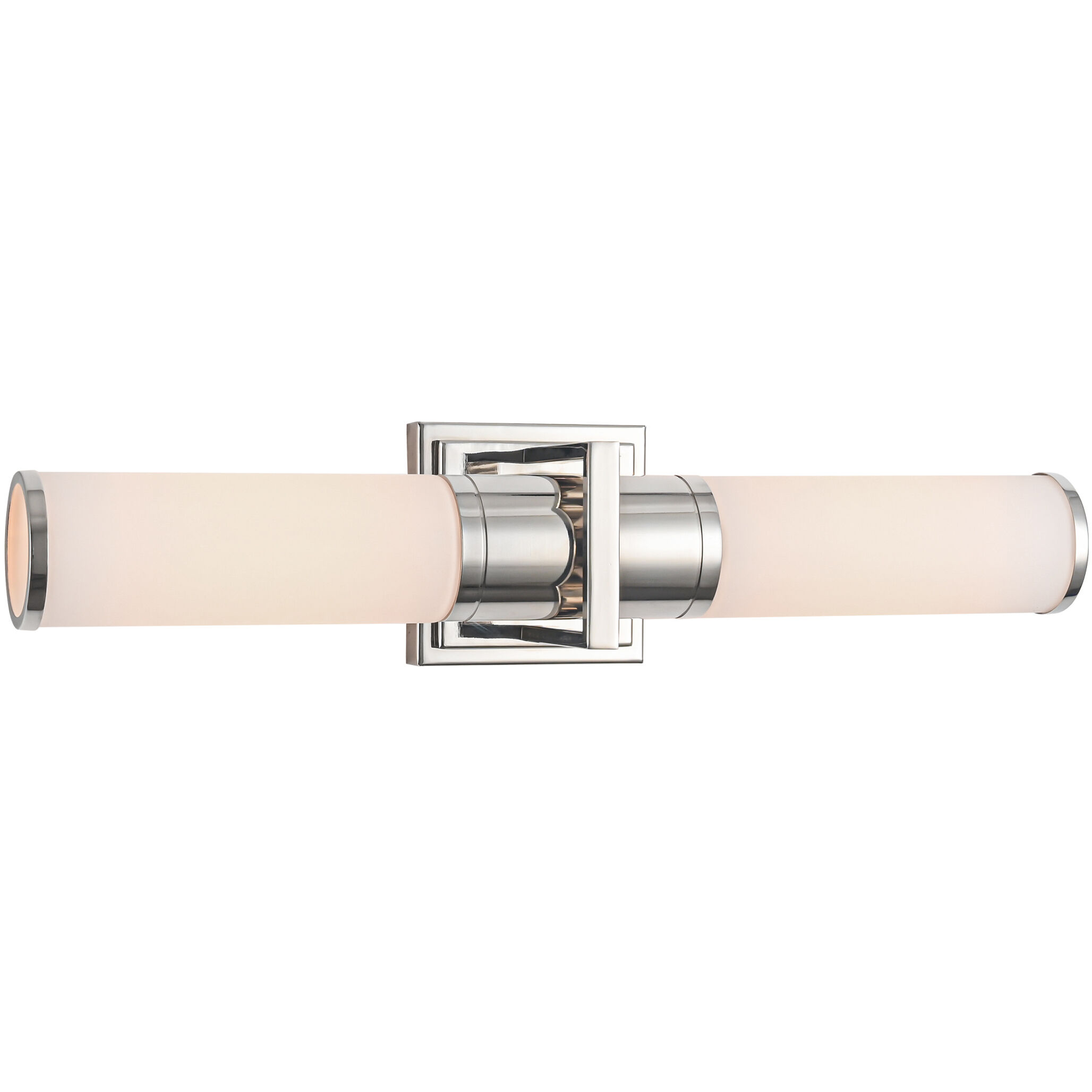 Positano LED 20.8 inch Polished Nickel Bathroom Vanity Wall Light in Satin White