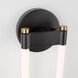 Cascata LED 6.75 inch Black and Brushed Brass Wall Sconce Wall Light