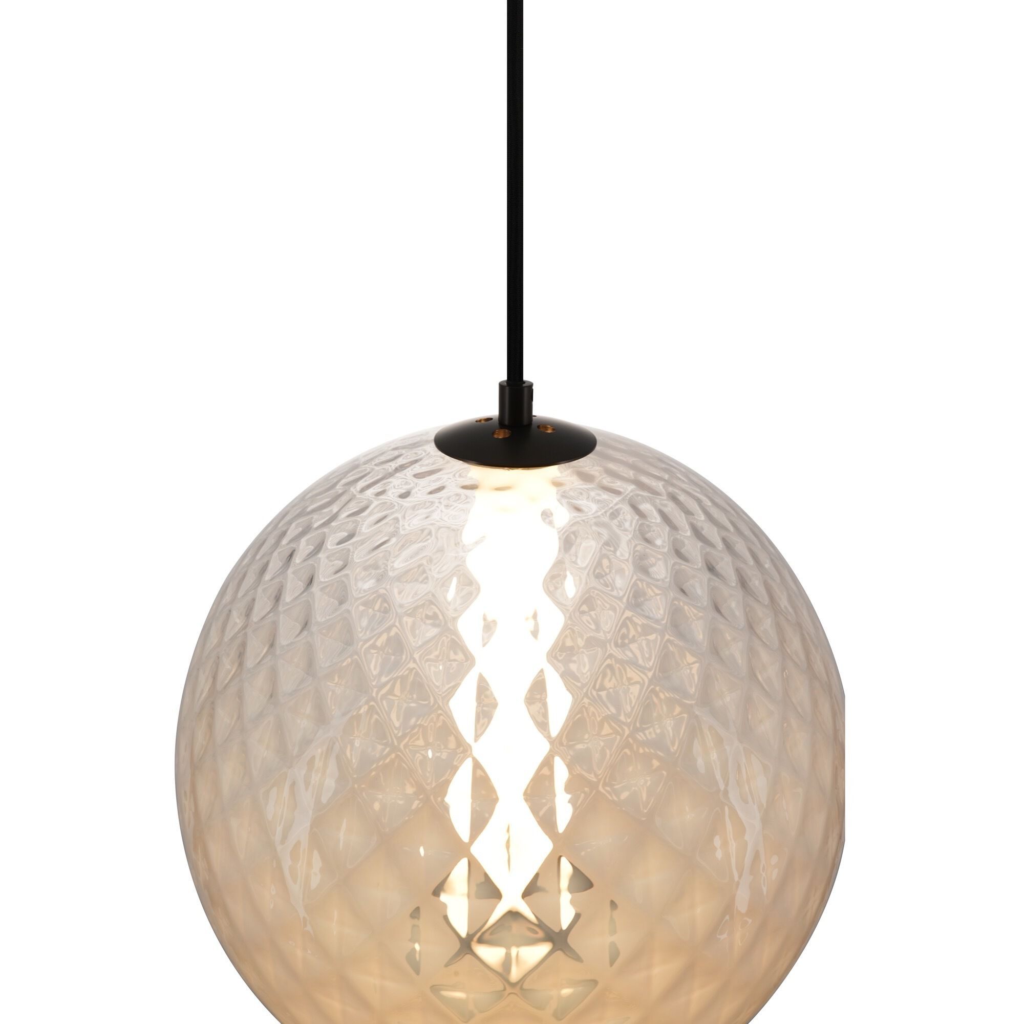 Celeste LED 11.8 inch Gunmetal Pendant Ceiling Light in White Ombre