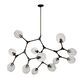 Organic LED 55 inch Vintage Brass Chandelier Ceiling Light
