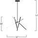 Stix LED 32 inch Black Pendant Ceiling Light