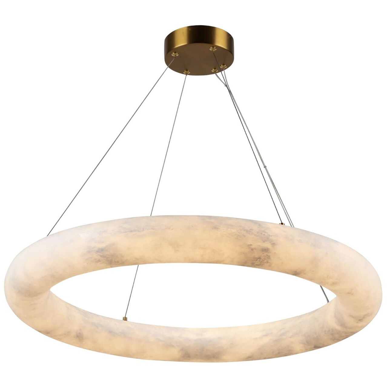 Camila LED 27 inch Brushed Brass Chandelier Ceiling Light