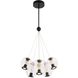 Arlo LED 22.5 inch Black Chandelier Ceiling Light
