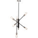 Truro LED 22 inch Black and Brushed Nickel Pendant Ceiling Light