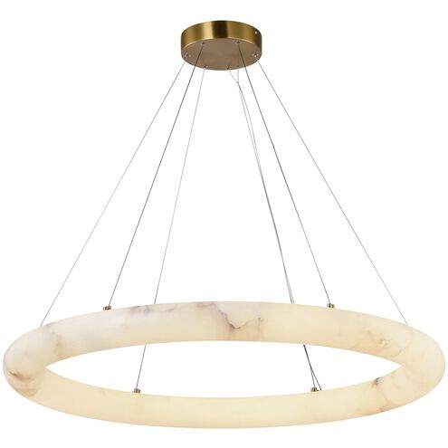 Camila LED 35 inch Brushed Brass Chandelier Ceiling Light