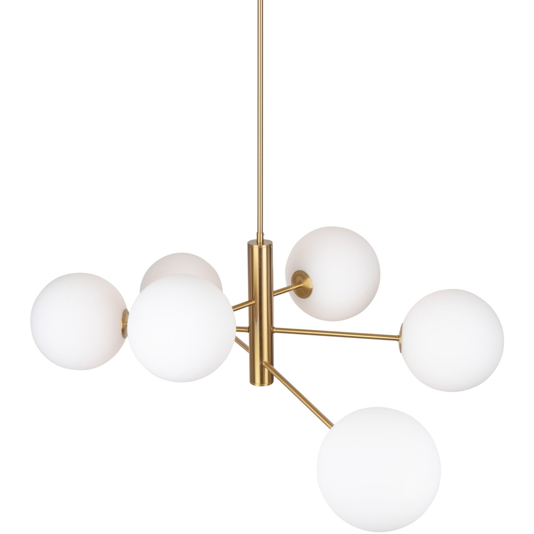 Aurelia LED 34.5 inch Brass Down Chandeliers Ceiling Light