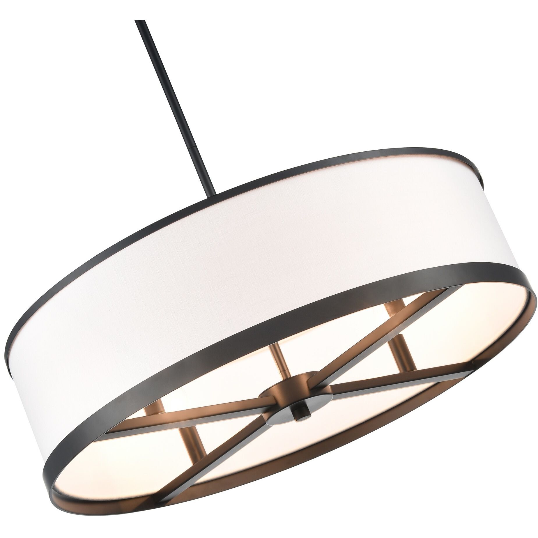 High Street 4 Light 24.02 inch Black Pendant Ceiling Light