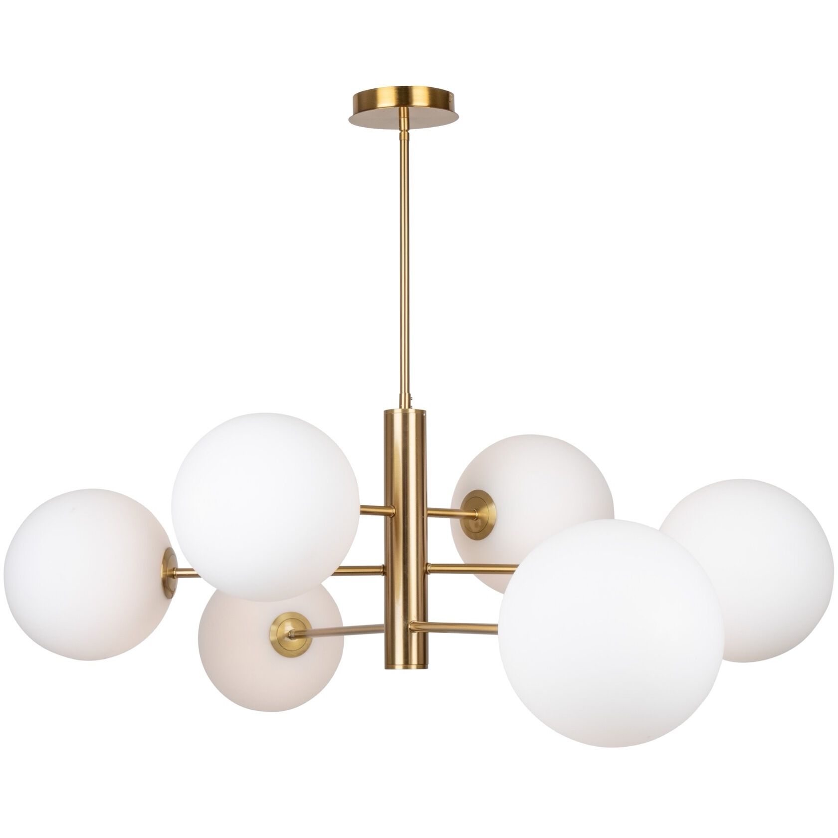 Aurelia LED 34.5 inch Brass Down Chandeliers Ceiling Light