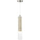 Zara LED 2.76 inch Brushed Nickel Pendant Ceiling Light
