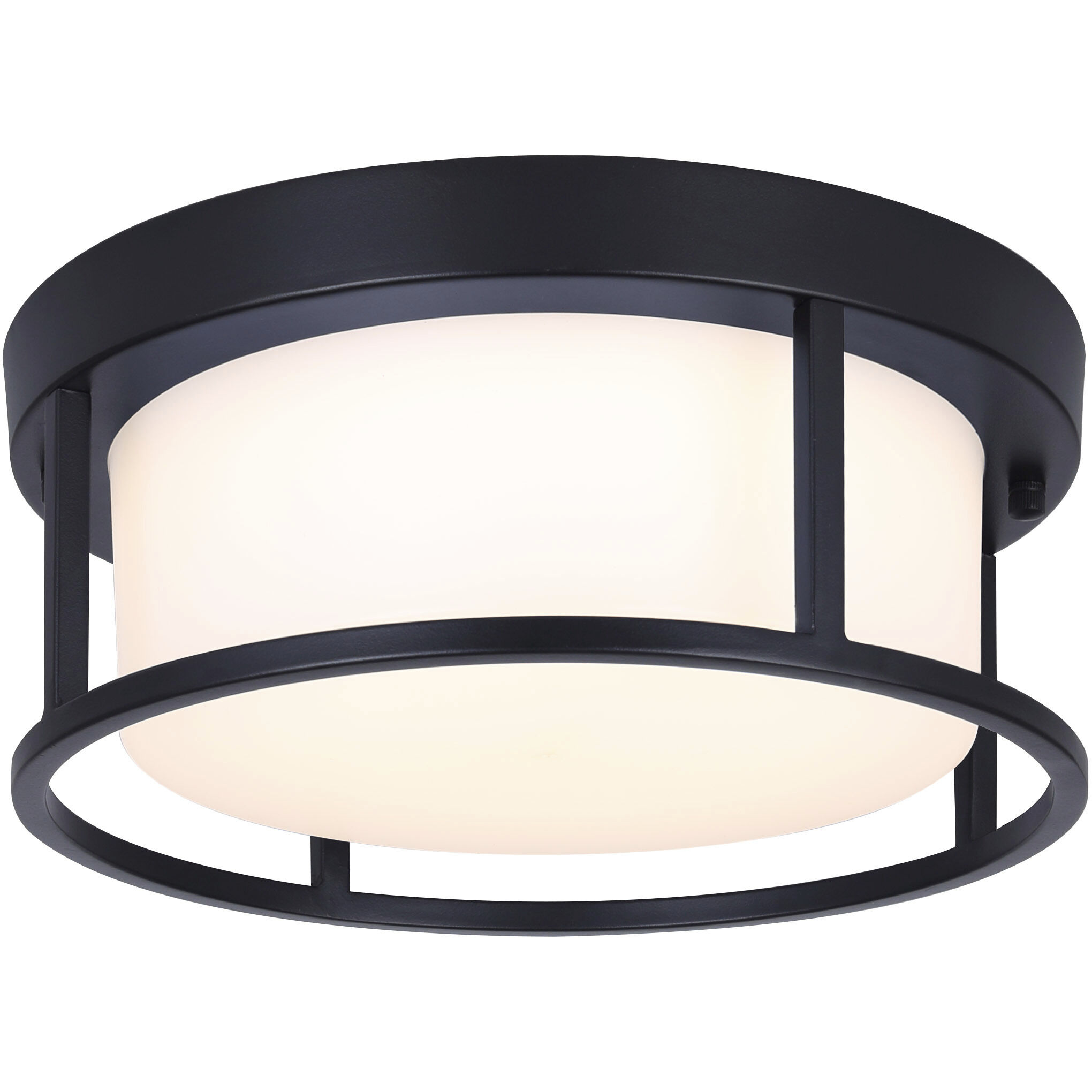 Vero LED 12 inch Black Outdoor Ceiling Lantern