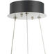 Alya LED 16.69 inch Polished Nickel Chandelier Ceiling Light