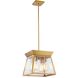 Lucian LED 12 inch Brushed Brass Chandelier Ceiling Light