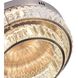 Stella Collection 15.74 inch Satin Nickel Flush Mount Ceiling Light