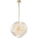 Bloom LED 19.5 inch Brass Chandelier Ceiling Light