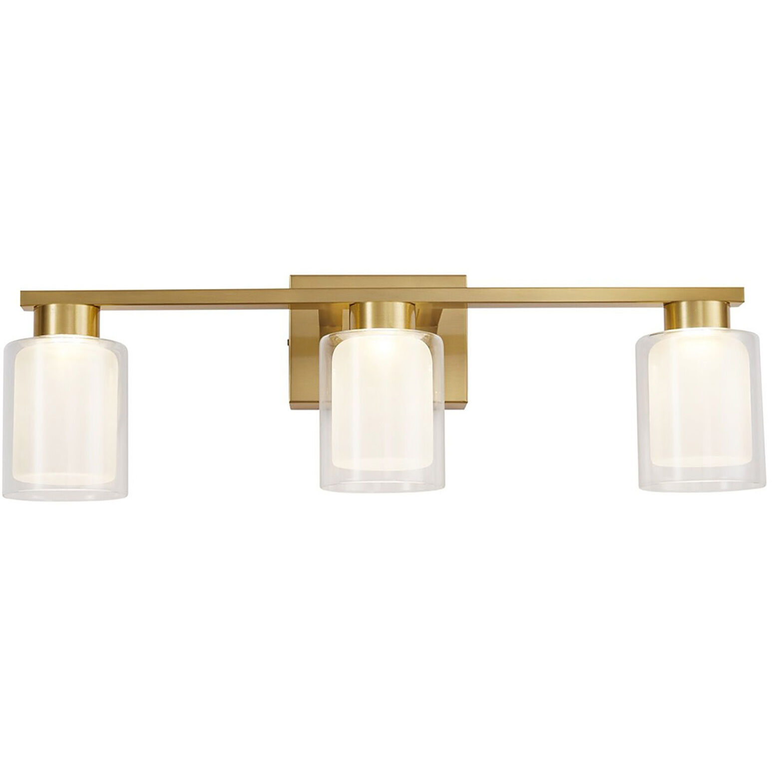 Saville LED 23.4 inch Brass Bathroom Vanity Wall Light