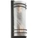 Keswick 2 Light 16.25 inch Black Outdoor Wall Sconce